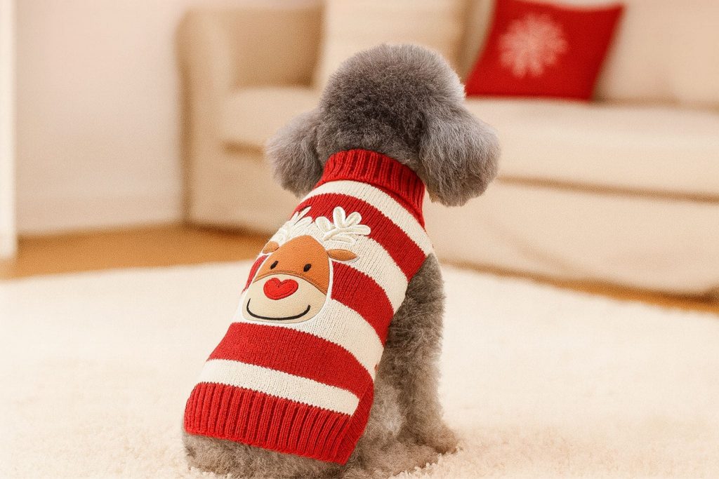 Weihnachtlicher Pullover für Hund